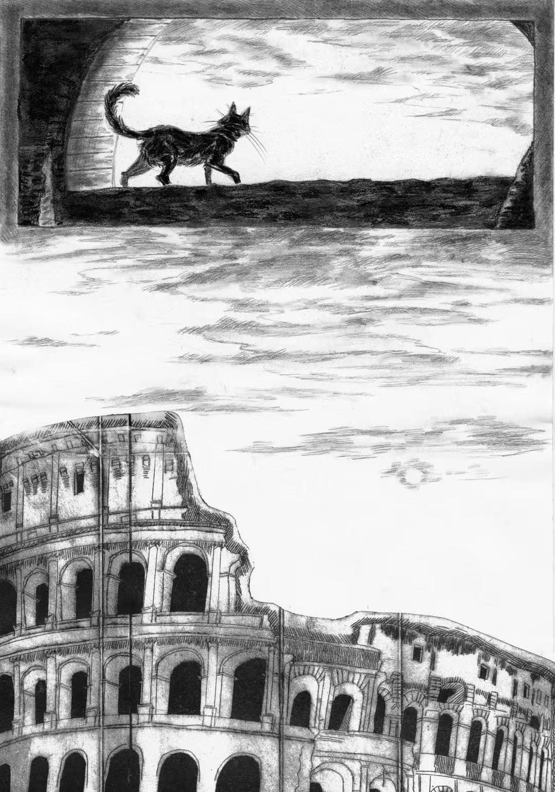 Interior page from A Strange night at the ruins