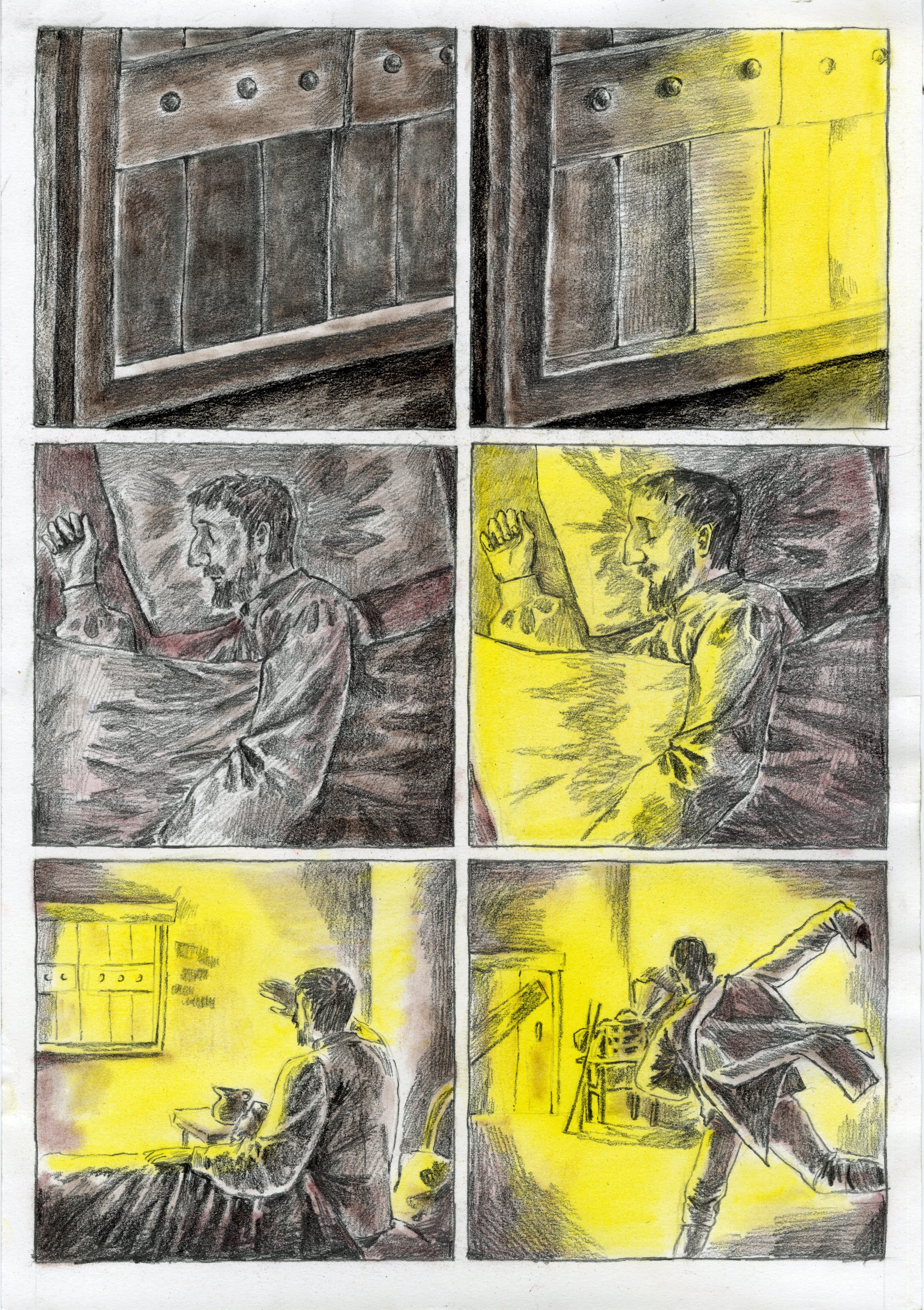 Interior page from A Strange night at the ruins