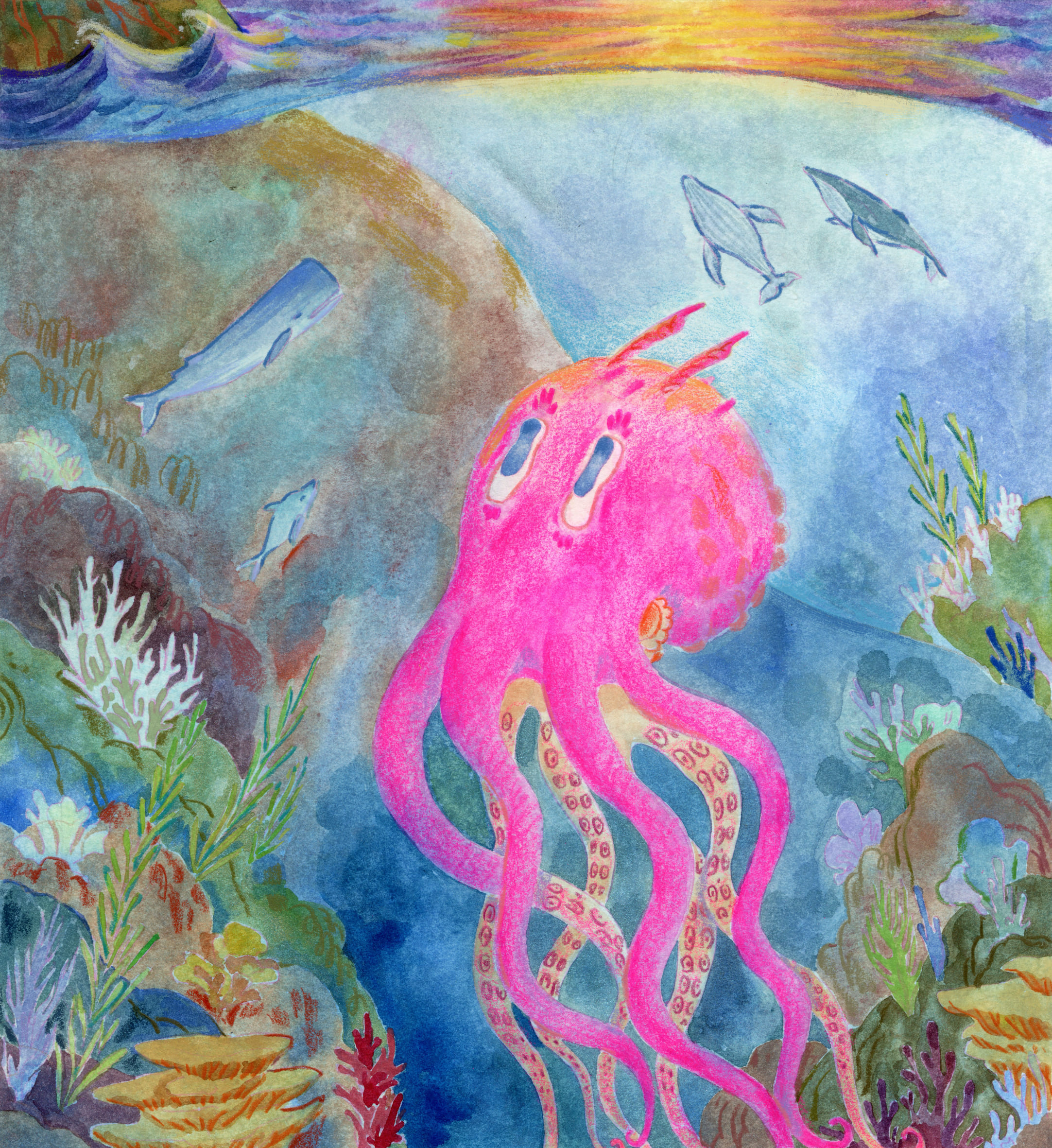 Interior page from The Seamonster's Island