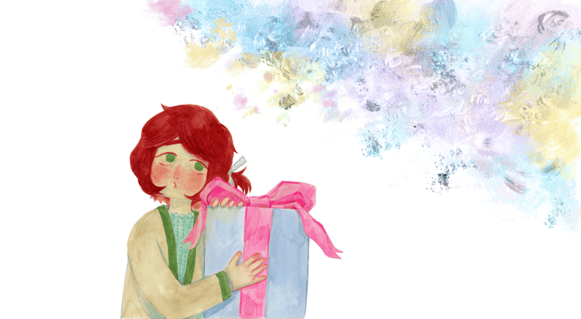 Interior page from The Gift